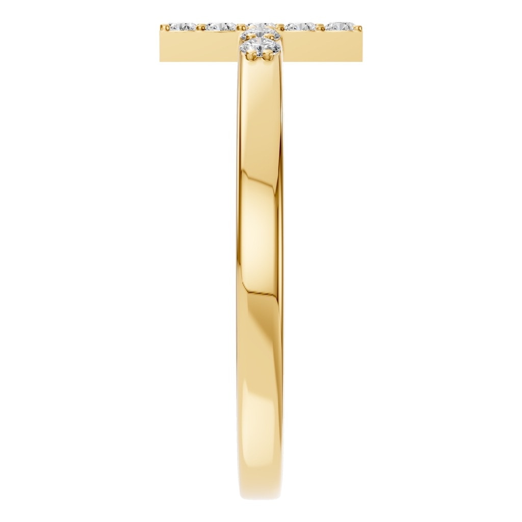 RI-7995 Yellow Gold Ring SET - Side View