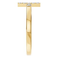 RI-7995 Yellow Gold Ring SET - Side View