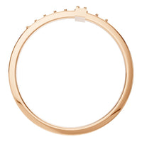 RI-7995 Rose Gold Ring UNSET - Top View