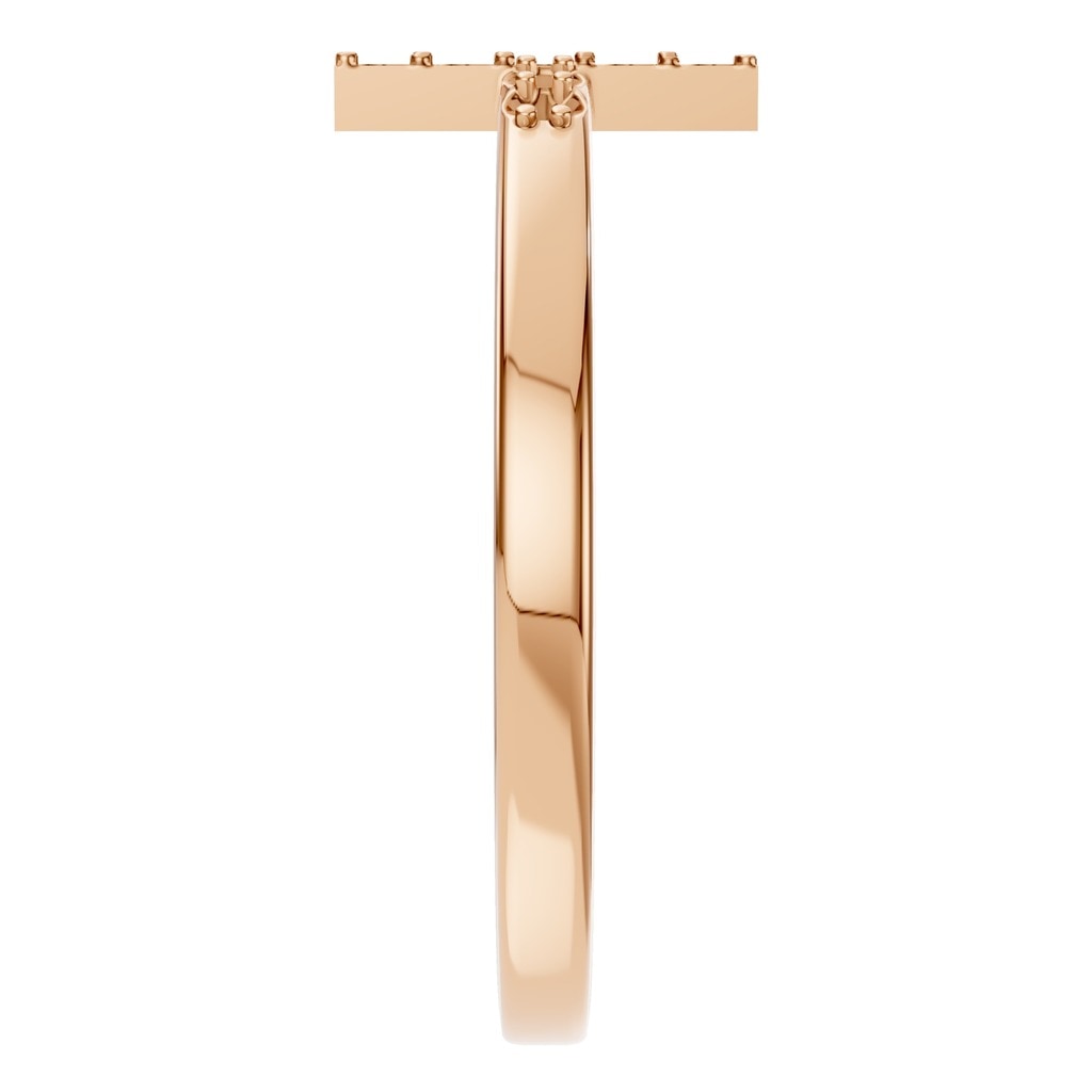 RI-7995 Rose Gold Ring UNSET - Side View