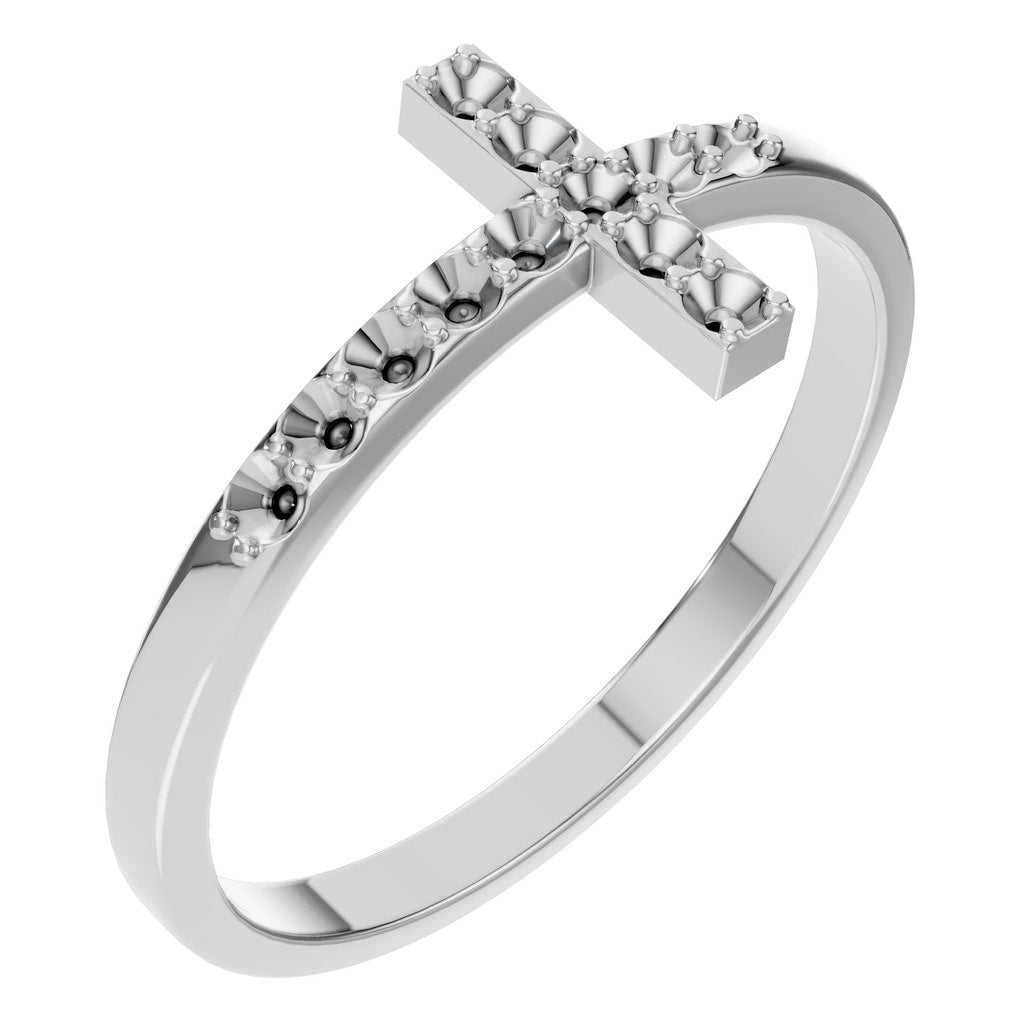 RI-7995 White Gold Ring UNSET - Main View