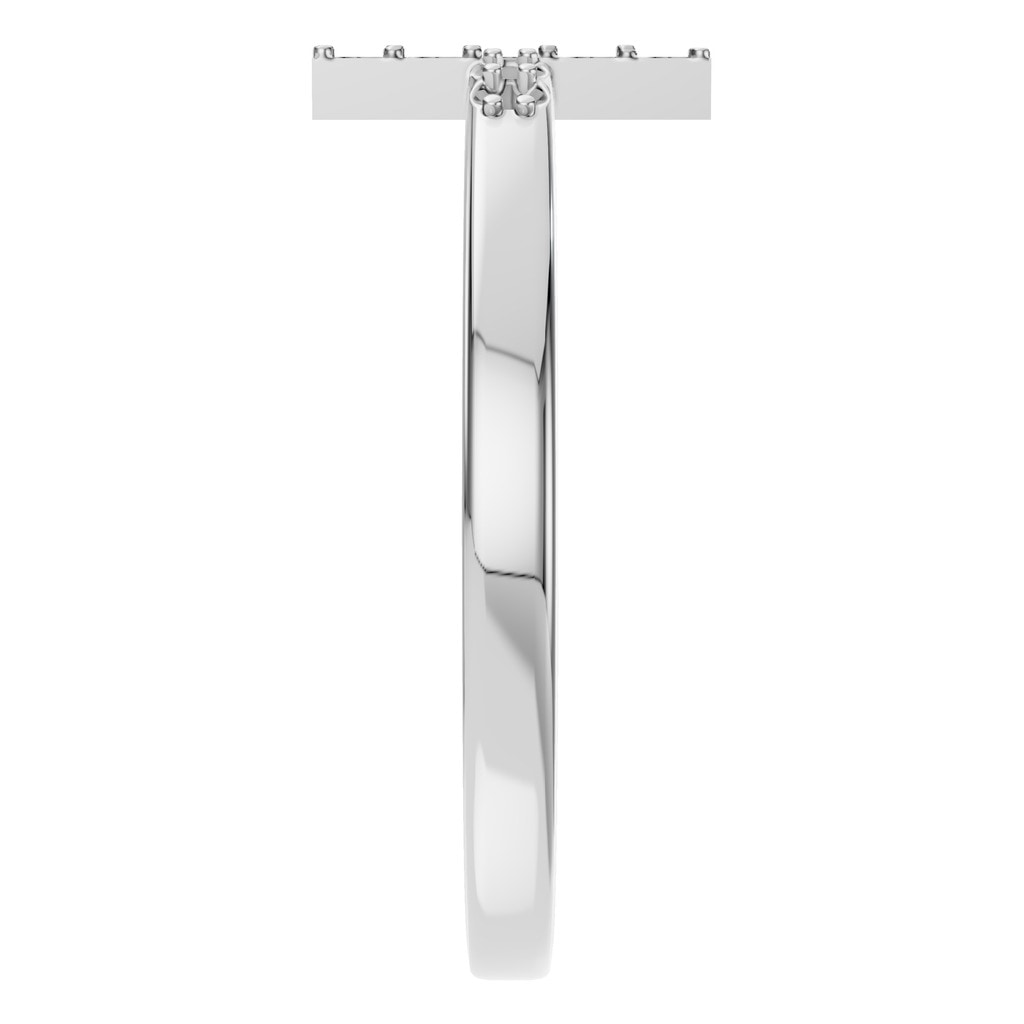 RI-7995 White Gold Ring UNSET - Side View