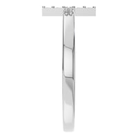 RI-7995 White Gold Ring UNSET - Side View