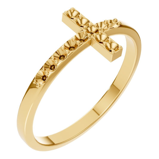 RI-7995 Yellow Gold Ring UNSET - Main View
