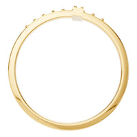 RI-7995 Yellow Gold Ring UNSET - Top View