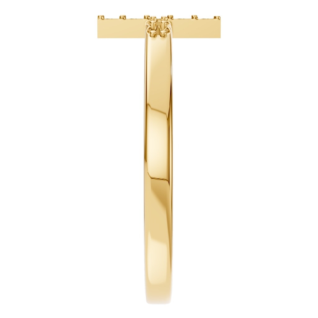 RI-7995 Yellow Gold Ring UNSET - Side View