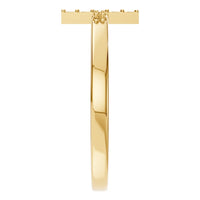 RI-7995 Yellow Gold Ring UNSET - Side View