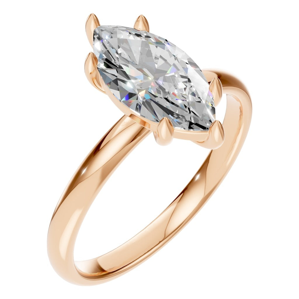 RI-8030 Rose Gold Ring SET - Main View