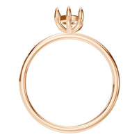RI-8030 Rose Gold Ring UNSET - Top View