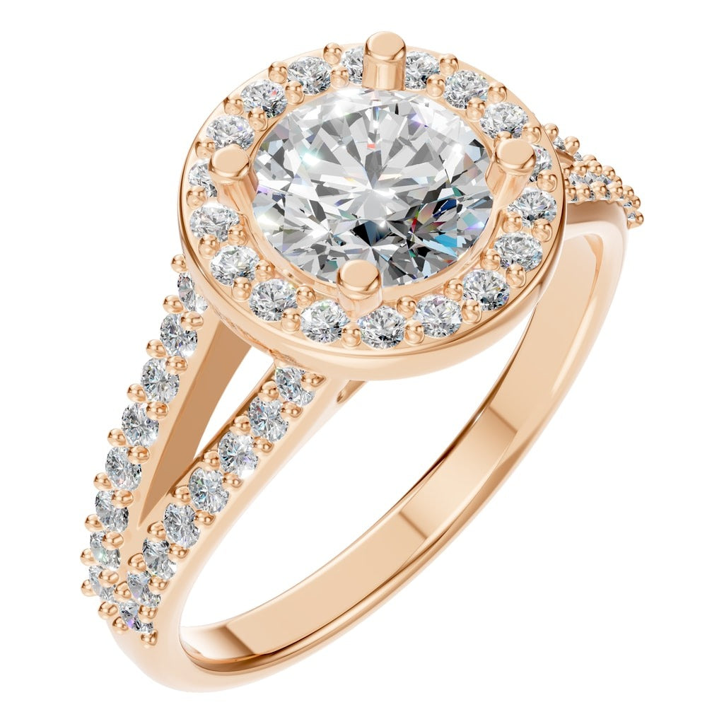 RI-8057 Rose Gold Ring SET - Main View