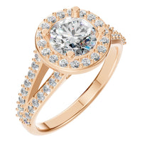 RI-8057 Rose Gold Ring SET - Main View