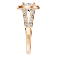 RI-8057 Rose Gold Ring SET - Side View