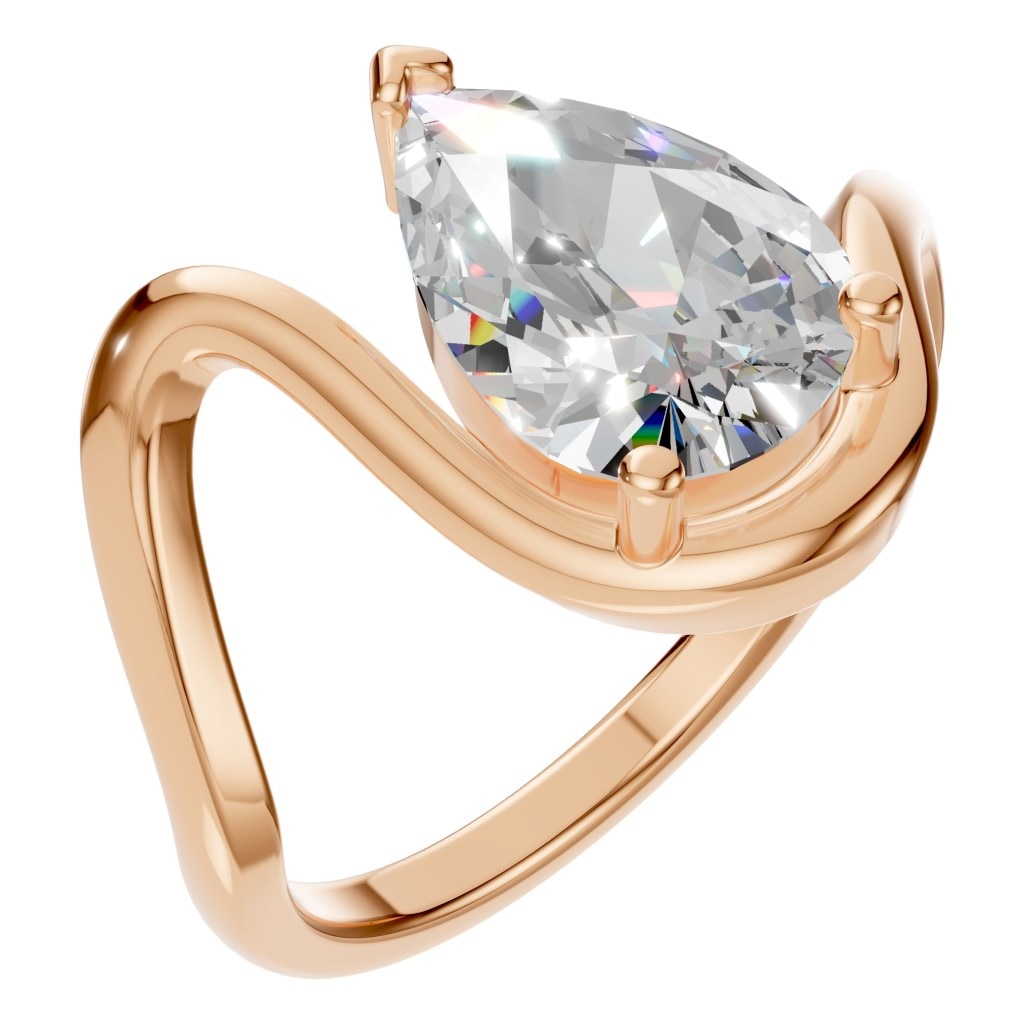 RI-8091 Rose Gold Ring SET - Main View