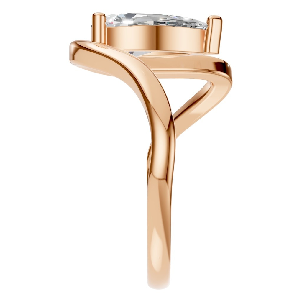 RI-8091 Rose Gold Ring SET - Side View