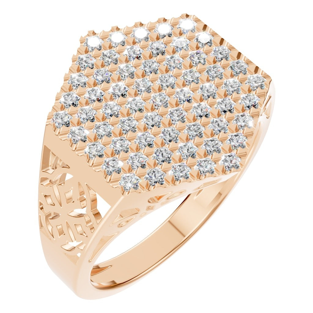 RI-8124 Rose Gold Ring SET - Main View