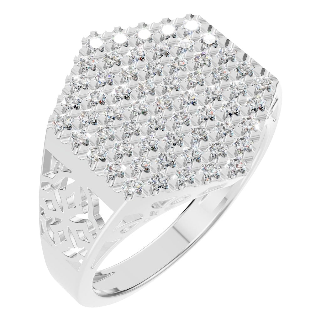 RI-8124 White Gold Ring SET - Main View