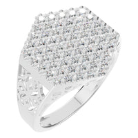 RI-8124 White Gold Ring SET - Main View