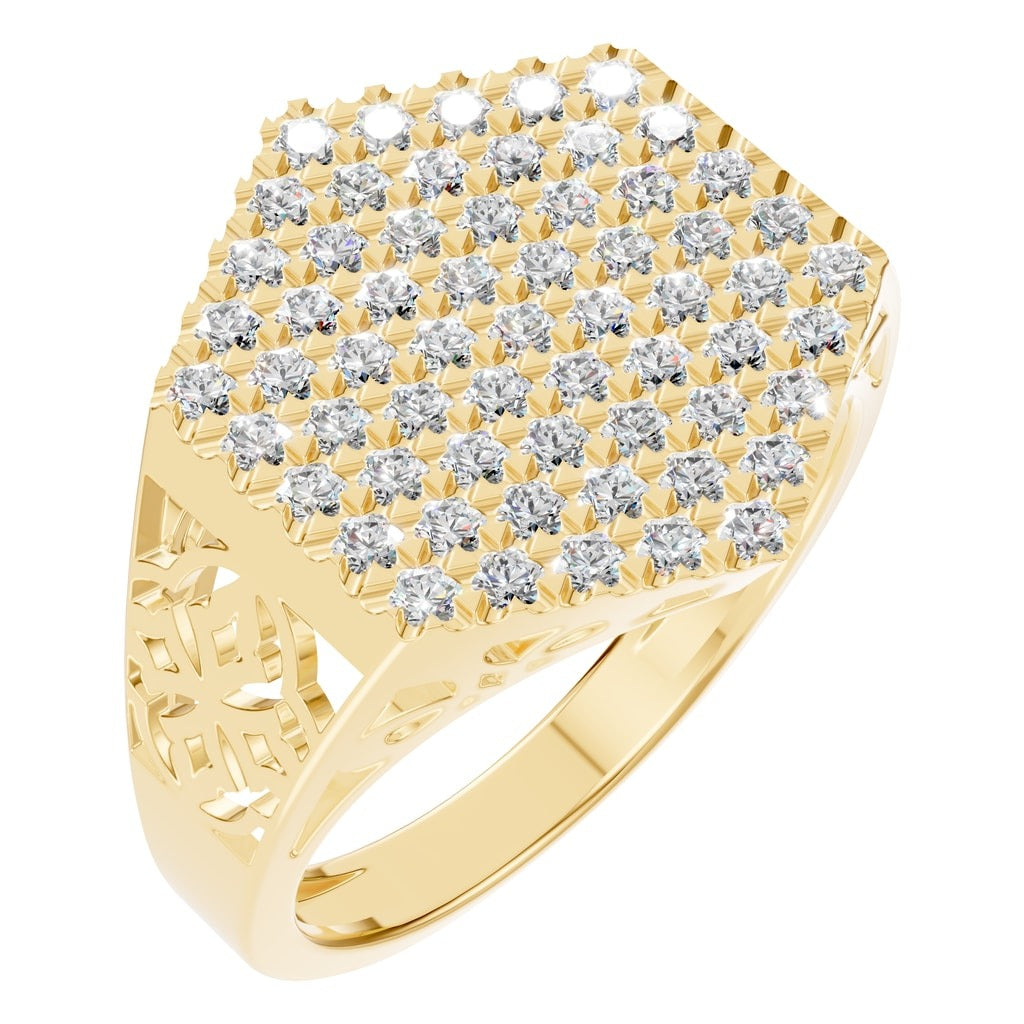 RI-8124 Yellow Gold Ring SET - Main View