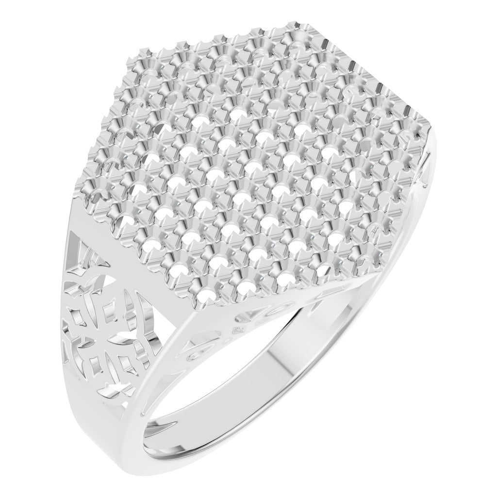 RI-8124 White Gold Ring UNSET - Main View