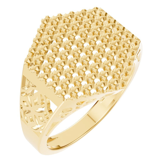 RI-8124 Yellow Gold Ring UNSET - Main View