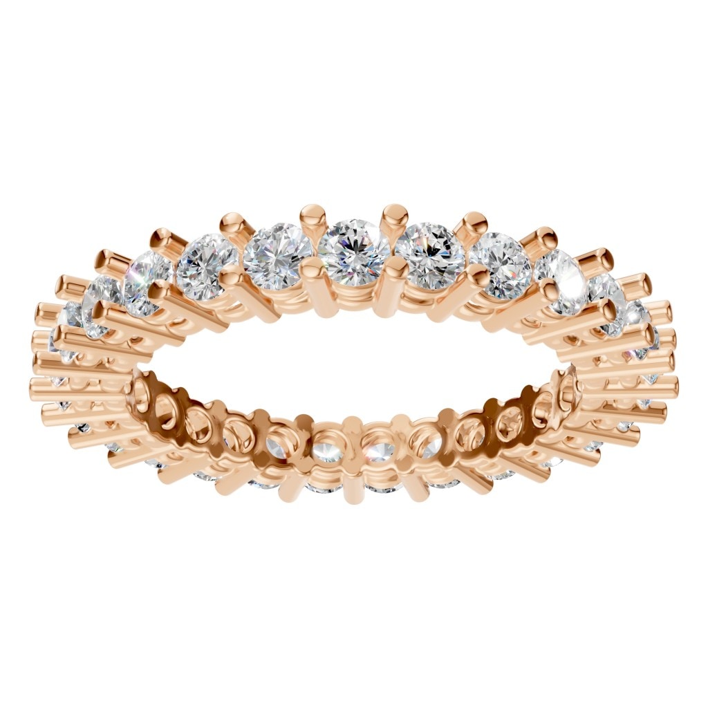 RI-8213 Rose Gold Ring SET - Front View