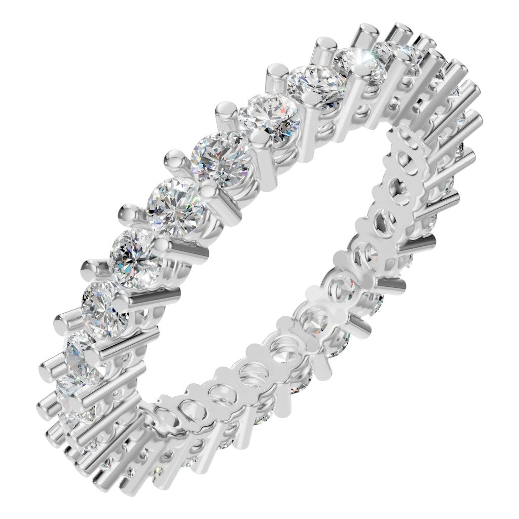 RI-8213 White Gold Ring SET - Main View