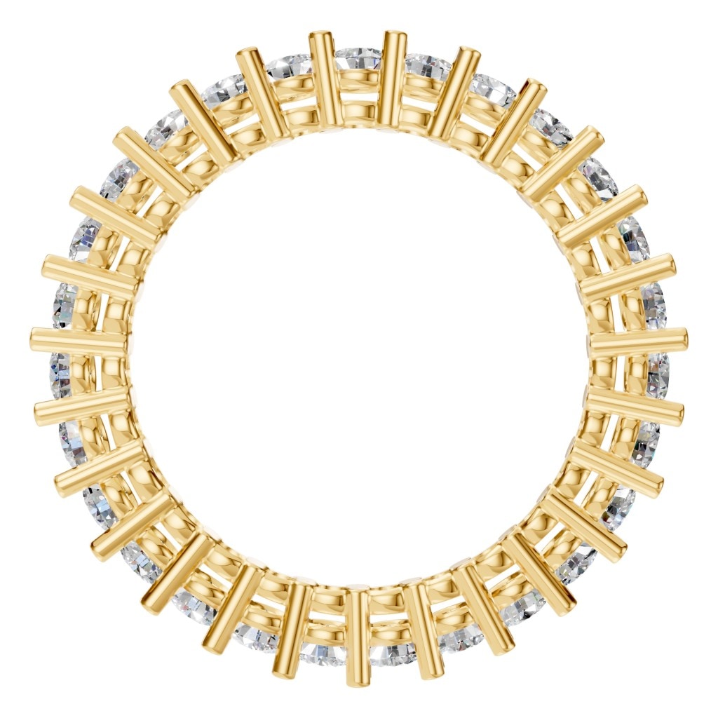 RI-8213 Yellow Gold Ring SET - Top View