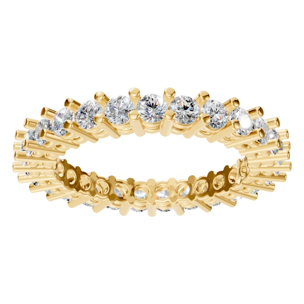 RI-8213 Yellow Gold Ring SET - Front View