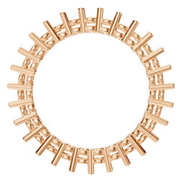 RI-8213 Rose Gold Ring UNSET - Top View