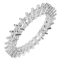RI-8213 White Gold Ring UNSET - Main View