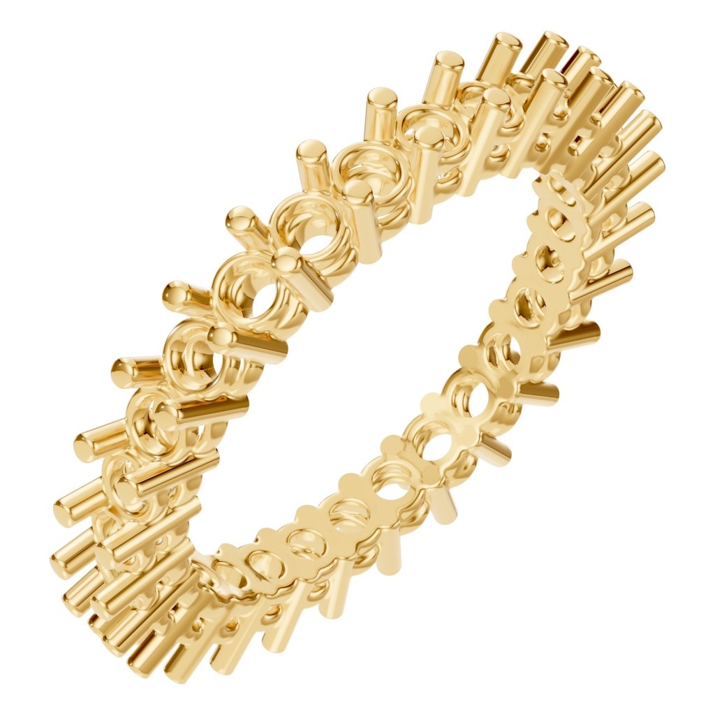 RI-8213 Yellow Gold Ring UNSET - Main View