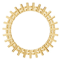 RI-8213 Yellow Gold Ring UNSET - Top View