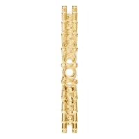 RI-8213 Yellow Gold Ring UNSET - Side View