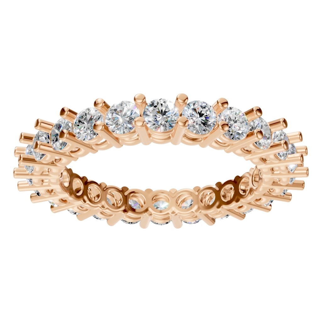 RI-8213 Rose Gold Ring SET - Front View