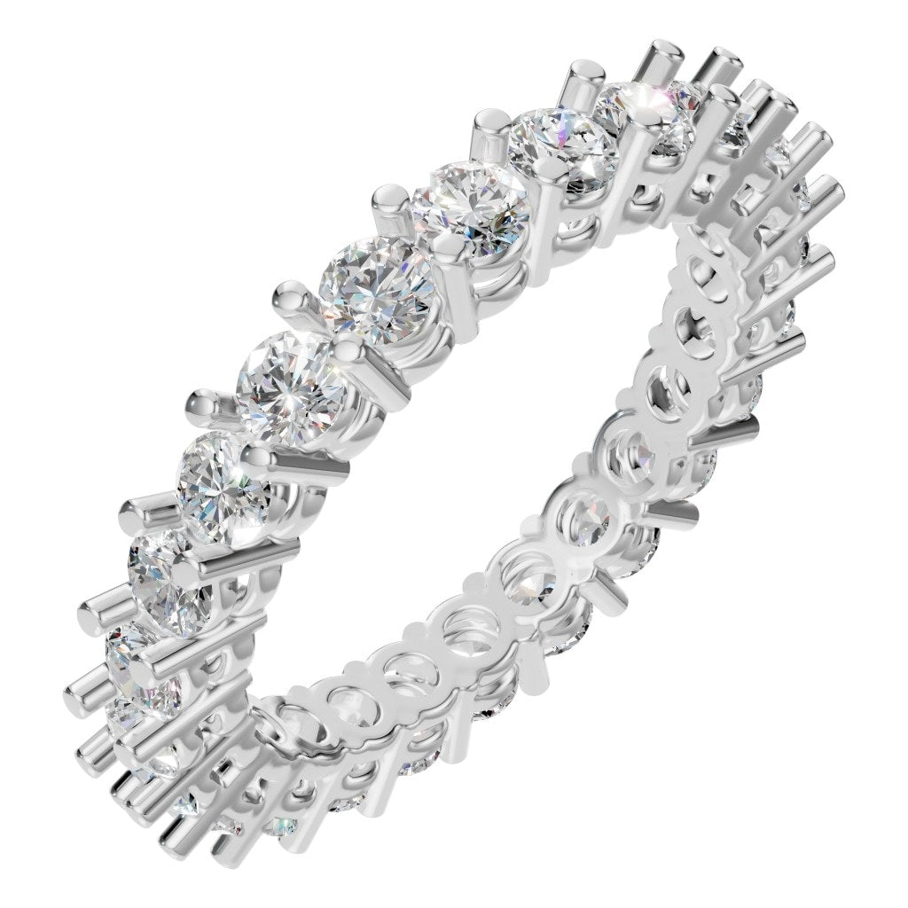 RI-8213 White Gold Ring SET - Main View
