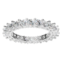 RI-8213 White Gold Ring SET - Front View