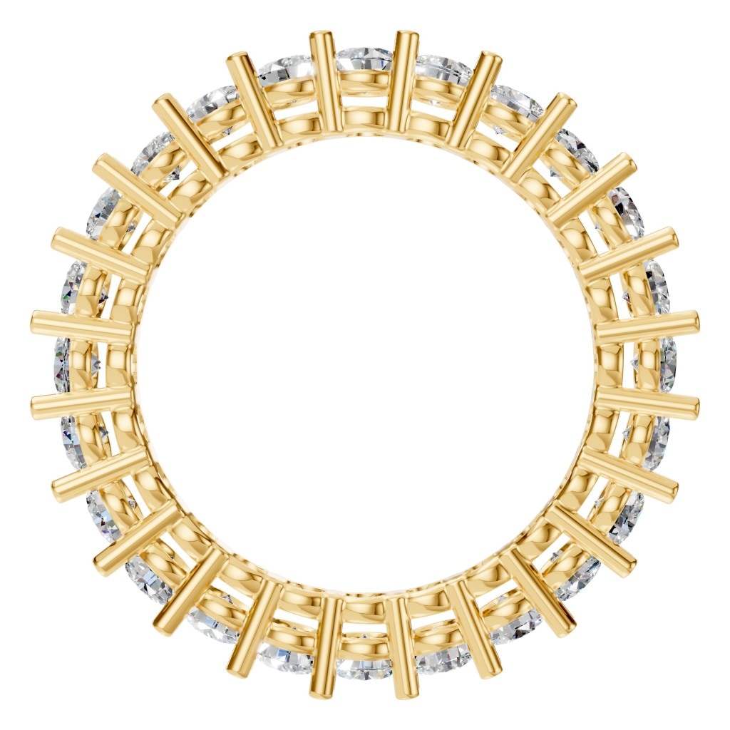RI-8213 Yellow Gold Ring SET - Top View