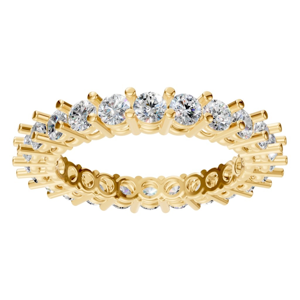 RI-8213 Yellow Gold Ring SET - Front View