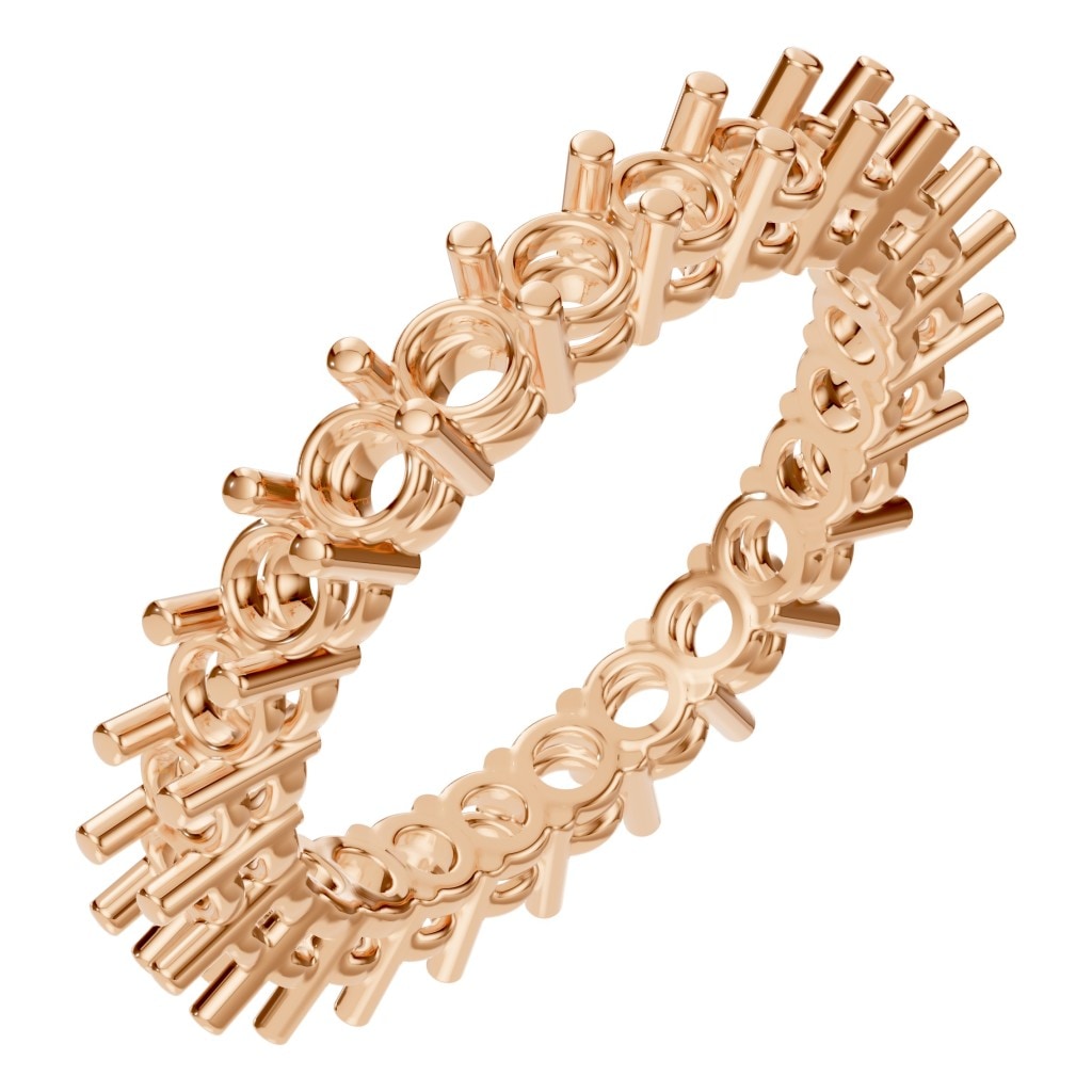 RI-8213 Rose Gold Ring UNSET - Main View