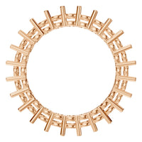 RI-8213 Rose Gold Ring UNSET - Top View