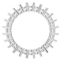 RI-8213 White Gold Ring UNSET - Top View