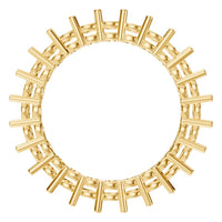 RI-8213 Yellow Gold Ring UNSET - Top View