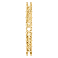 RI-8213 Yellow Gold Ring UNSET - Side View