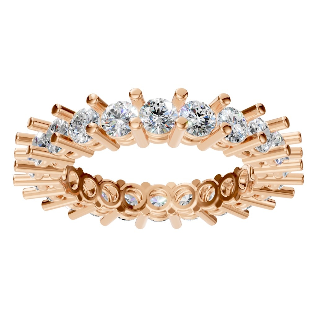 RI-8213 Rose Gold Ring SET - Front View