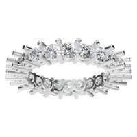 RI-8213 White Gold Ring SET - Front View