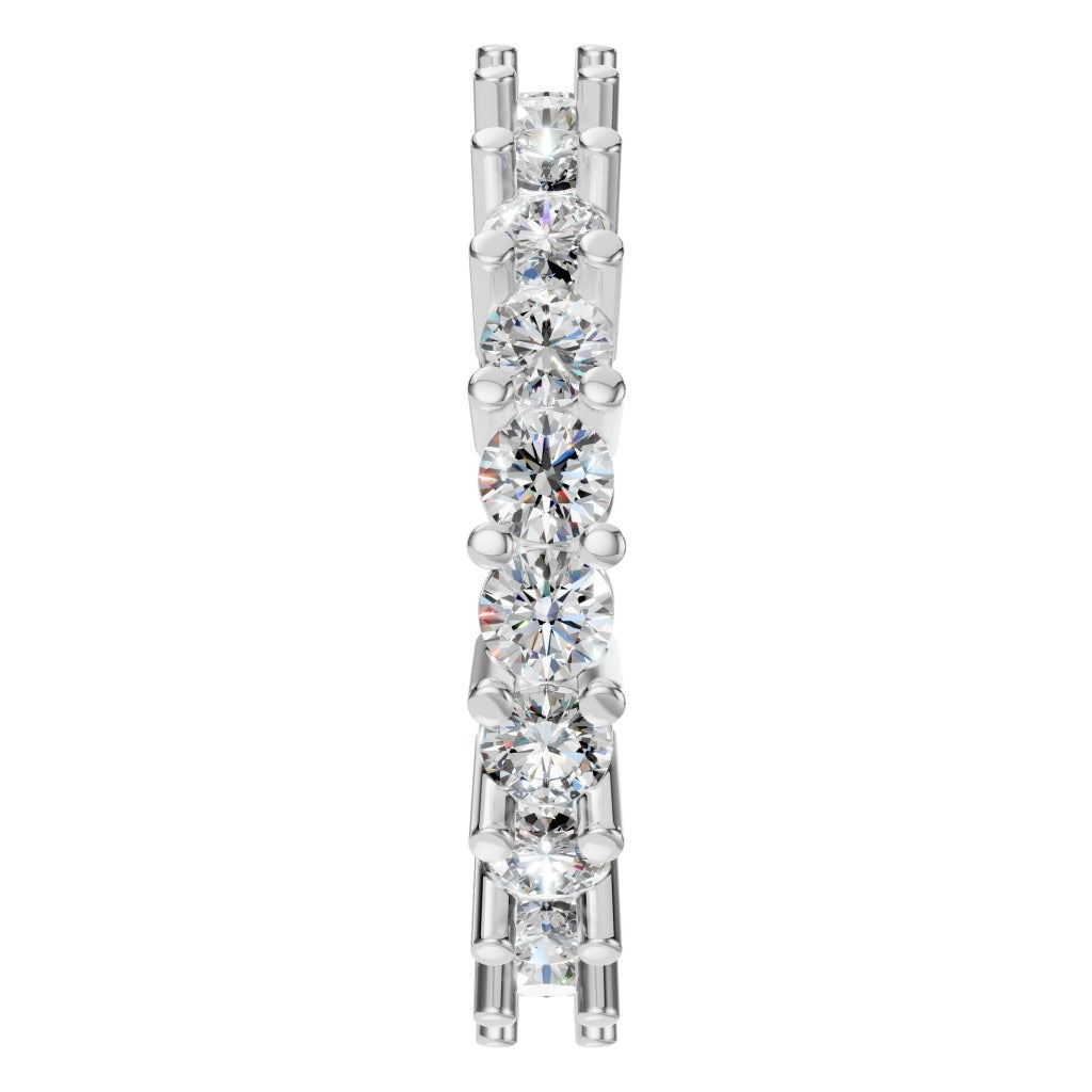 RI-8213 White Gold Ring SET - Side View