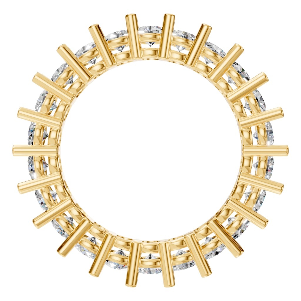 RI-8213 Yellow Gold Ring SET - Top View