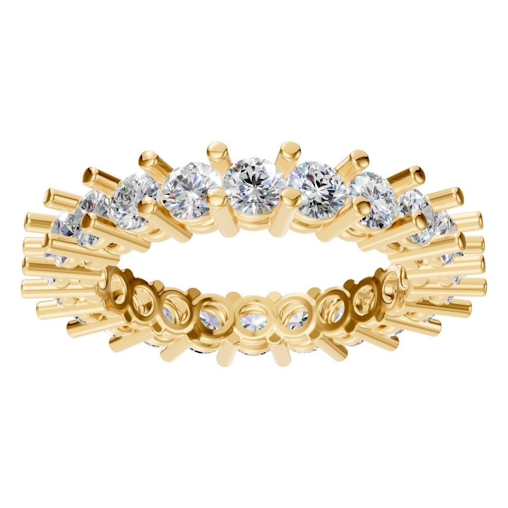RI-8213 Yellow Gold Ring SET - Front View