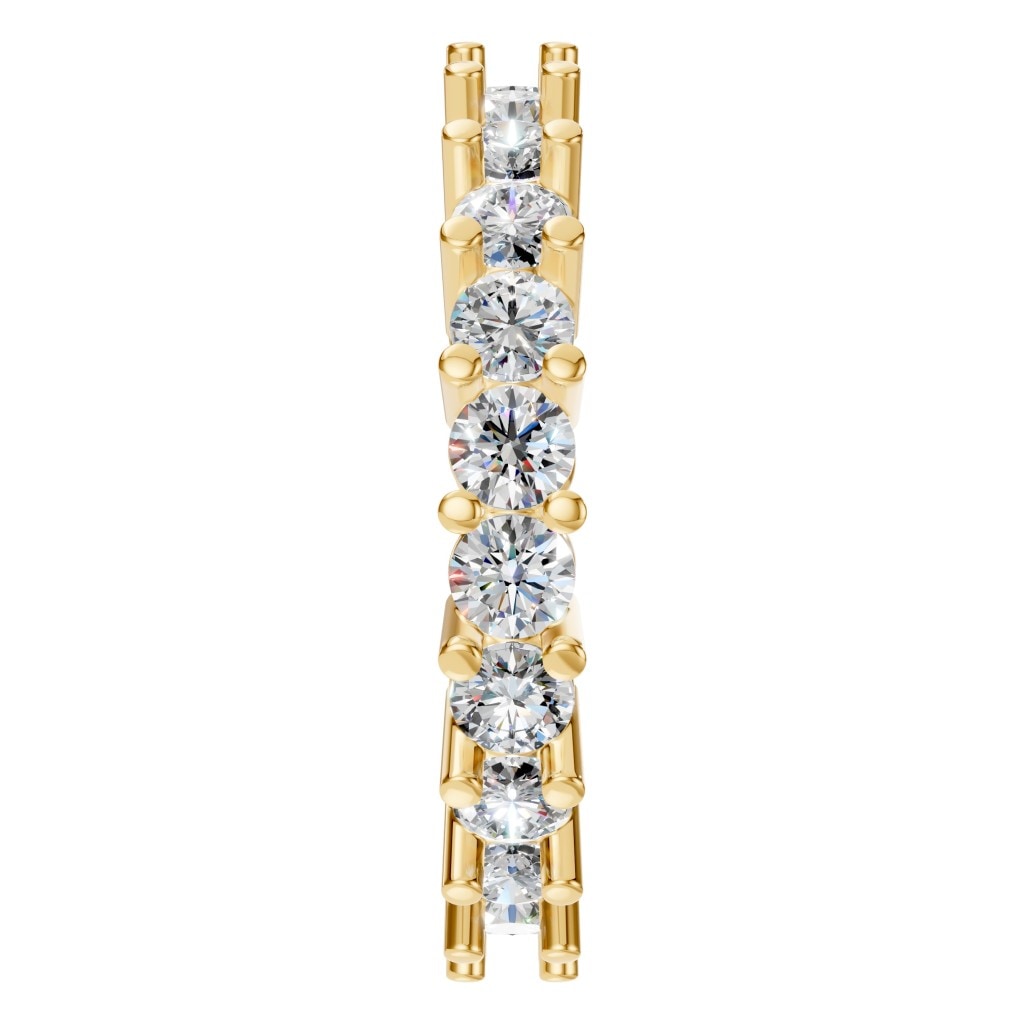 RI-8213 Yellow Gold Ring SET - Side View