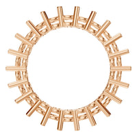 RI-8213 Rose Gold Ring UNSET - Top View